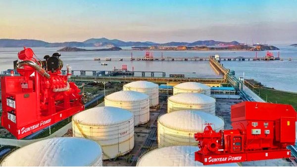 三業(yè)消防泵組在舟山廣廈石油中轉(zhuǎn)儲運工程二期的應用